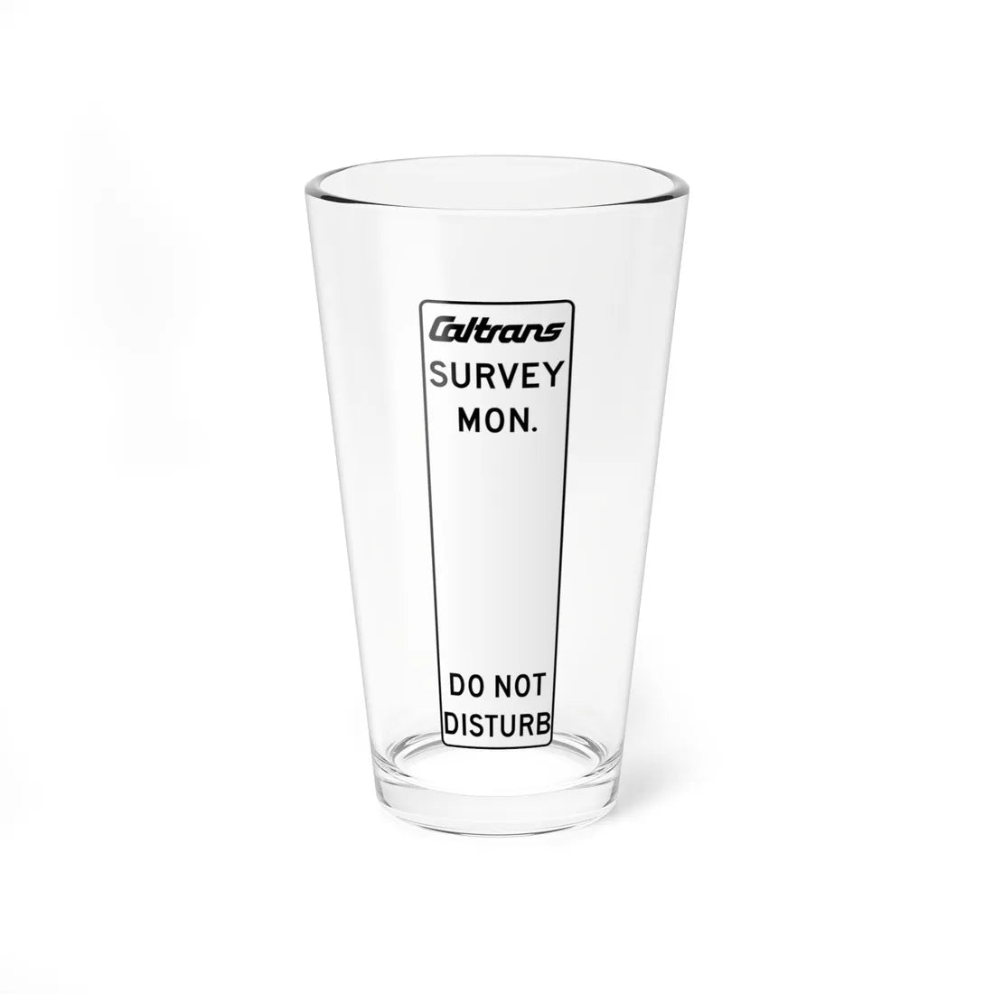 MUTCD-CA S2 (California) (Road Sign) Pint Glass 16oz 16oz - Go Mug Yourself