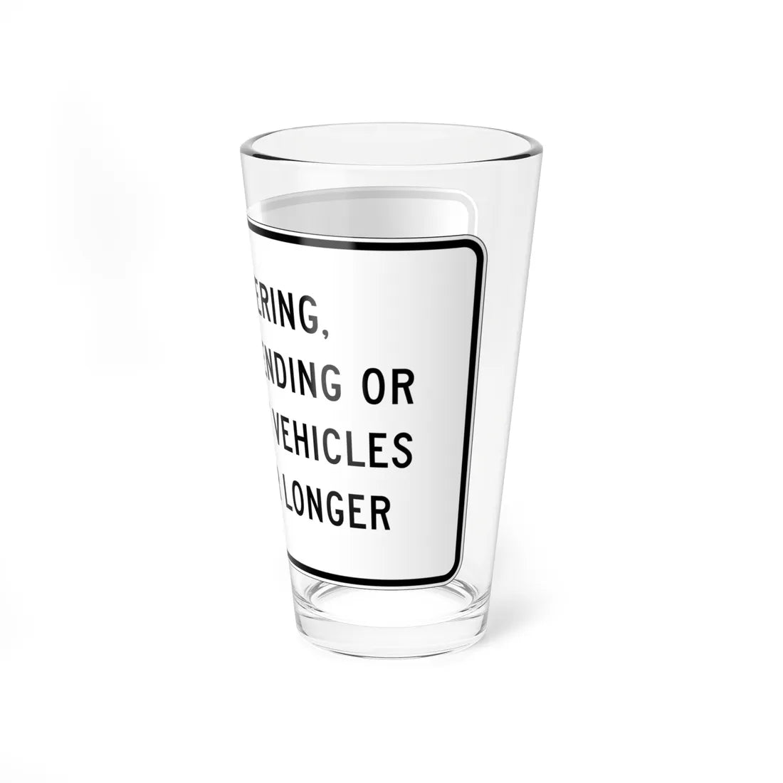 MUTCD-CA S22 (California) (Road Sign) Pint Glass 16oz - Go Mug Yourself