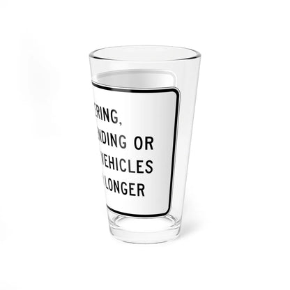 MUTCD-CA S22 (California) (Road Sign) Pint Glass 16oz - Go Mug Yourself