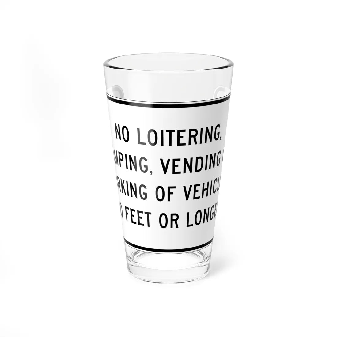 MUTCD-CA S22 (California) (Road Sign) Pint Glass 16oz - Go Mug Yourself