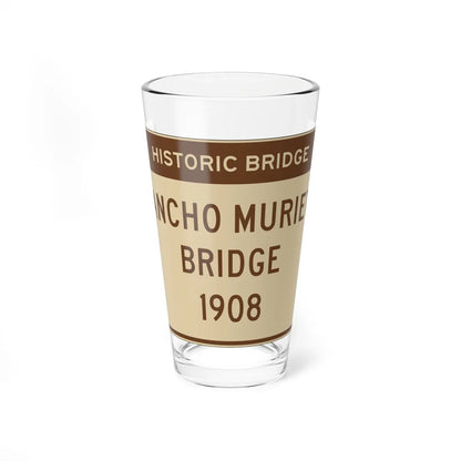 MUTCD-CA S29-1 (California) (Road Sign) Pint Glass 16oz 16oz - Go Mug Yourself