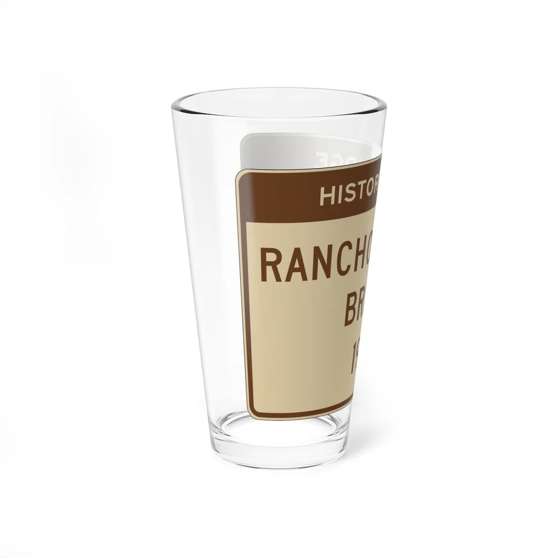 MUTCD-CA S29-1 (California) (Road Sign) Pint Glass 16oz - Go Mug Yourself