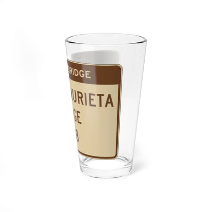 MUTCD-CA S29-1 (California) (Road Sign) Pint Glass 16oz - Go Mug Yourself