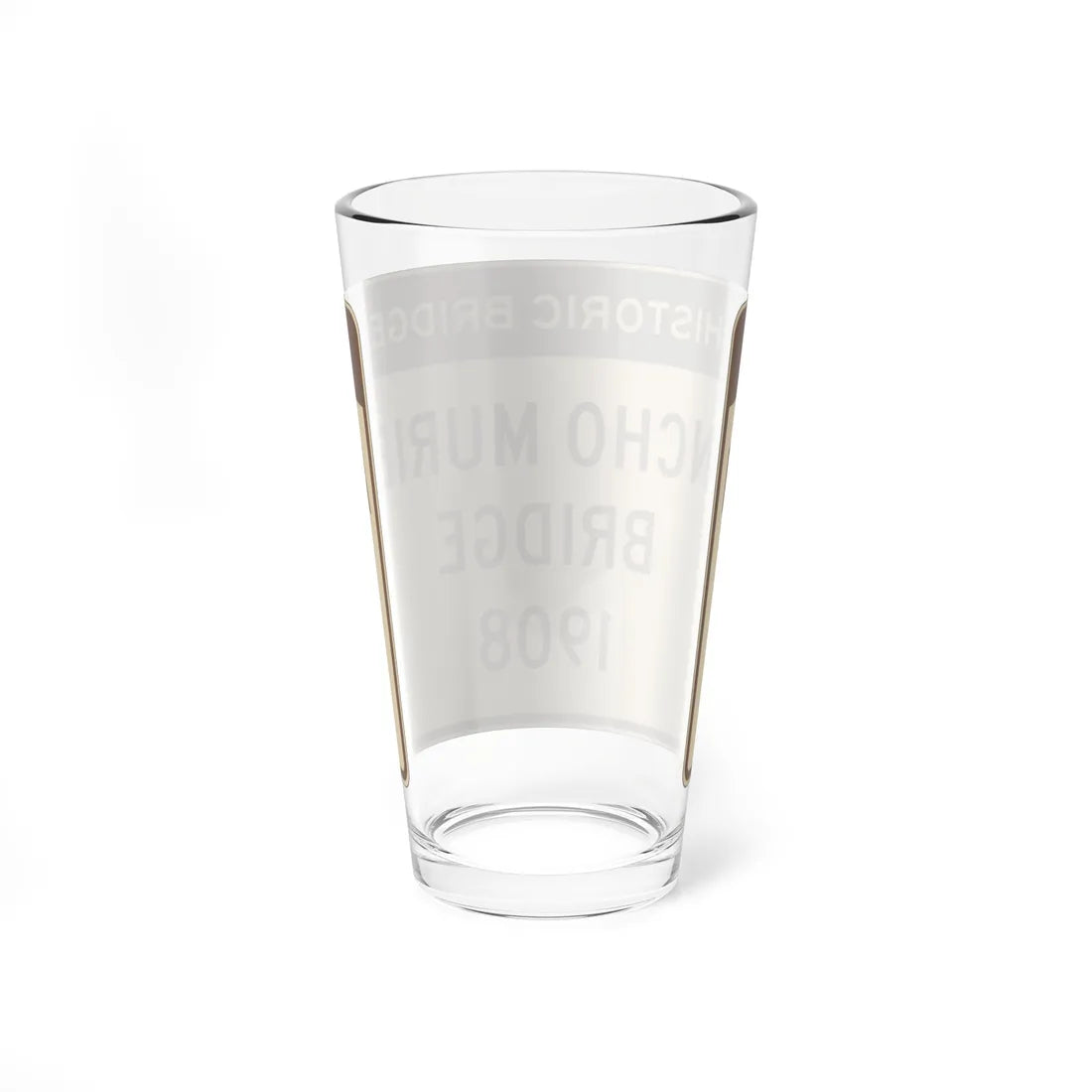 MUTCD-CA S29-1 open text (California) (Road Sign) Pint Glass 16oz - Go Mug Yourself