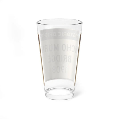MUTCD-CA S29-1 open text (California) (Road Sign) Pint Glass 16oz - Go Mug Yourself