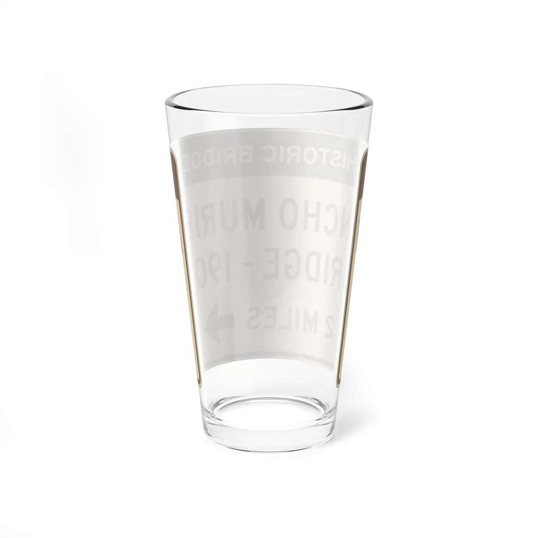 MUTCD-CA S29-2 (California) (Road Sign) Pint Glass 16oz - Go Mug Yourself
