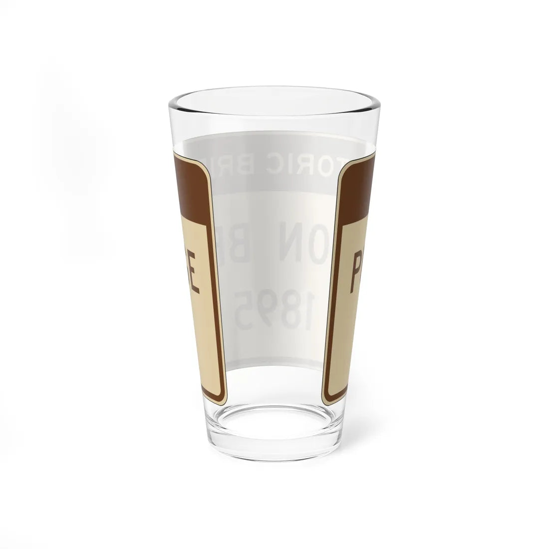 MUTCD-CA S29 (California) (Road Sign) Pint Glass 16oz - Go Mug Yourself