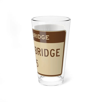 MUTCD-CA S29 (California) (Road Sign) Pint Glass 16oz - Go Mug Yourself