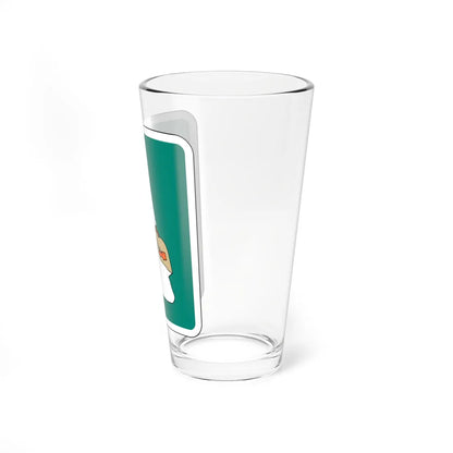 MUTCD-CA S32-1 (California) (Road Sign) Pint Glass 16oz - Go Mug Yourself