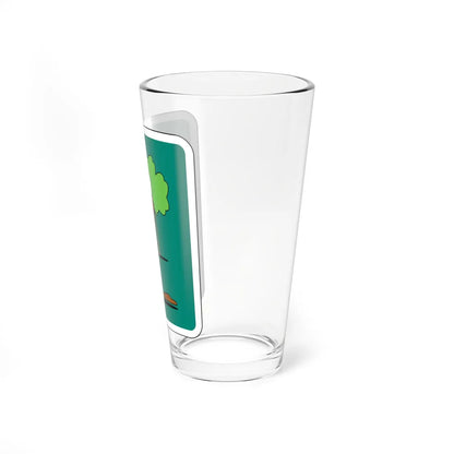 MUTCD-CA S32-3 (California) (Road Sign) Pint Glass 16oz - Go Mug Yourself