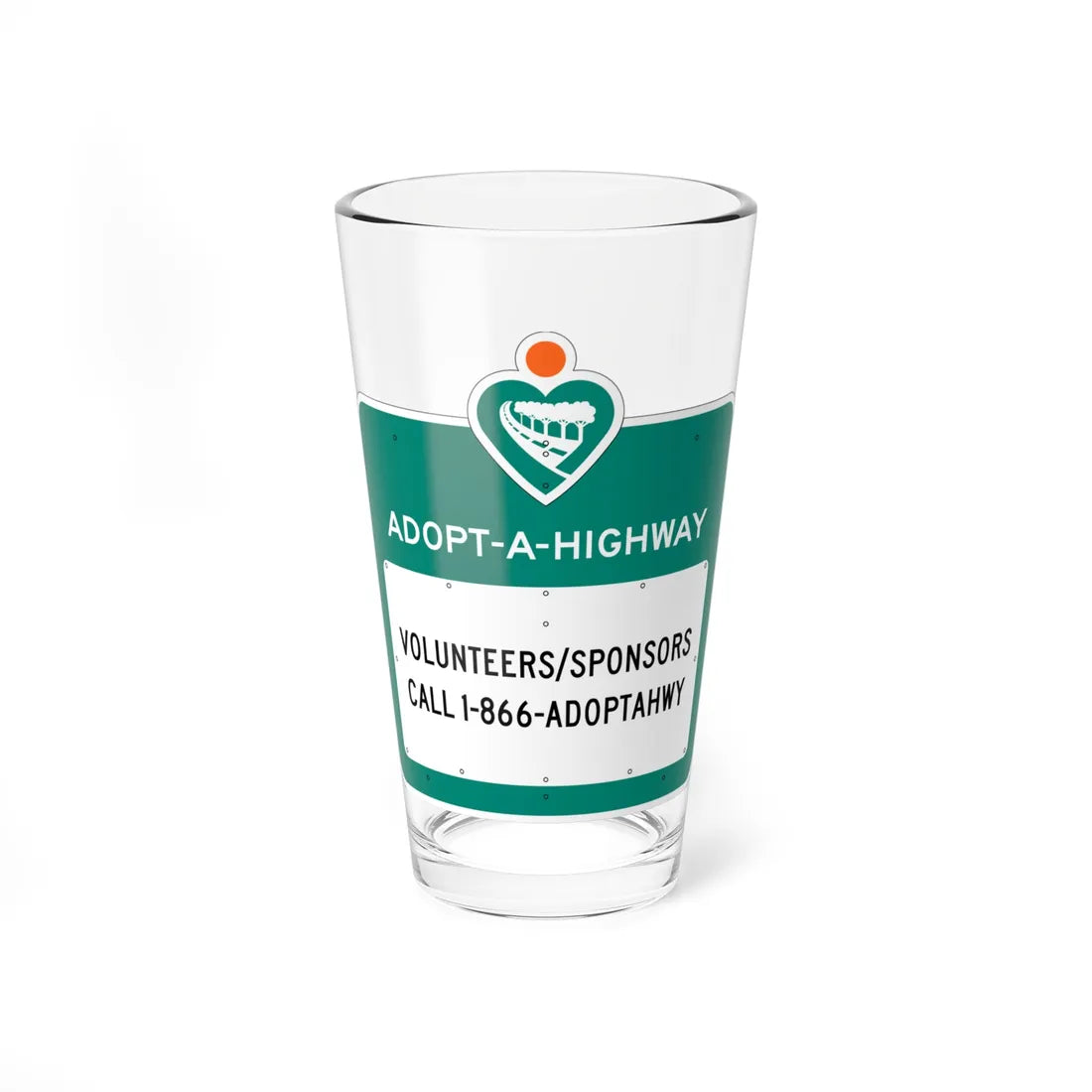 MUTCD-CA S32 (California) (Road Sign) Pint Glass 16oz 16oz - Go Mug Yourself