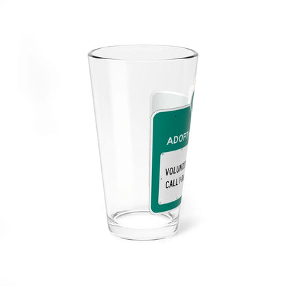 MUTCD-CA S32 (California) (Road Sign) Pint Glass 16oz - Go Mug Yourself
