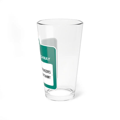 MUTCD-CA S32 (California) (Road Sign) Pint Glass 16oz - Go Mug Yourself