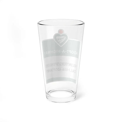 MUTCD-CA S32 (California) (Road Sign) Pint Glass 16oz - Go Mug Yourself