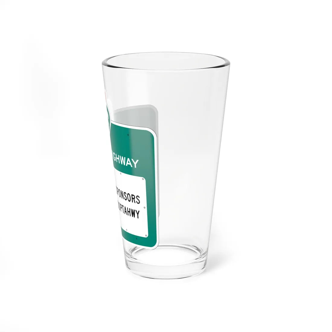 MUTCD-CA S32 (California) (Road Sign) Pint Glass 16oz - Go Mug Yourself