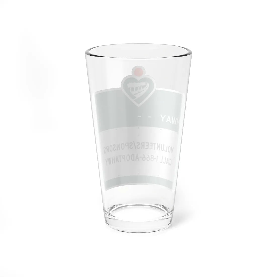MUTCD-CA S32 open text (California) (Road Sign) Pint Glass 16oz - Go Mug Yourself