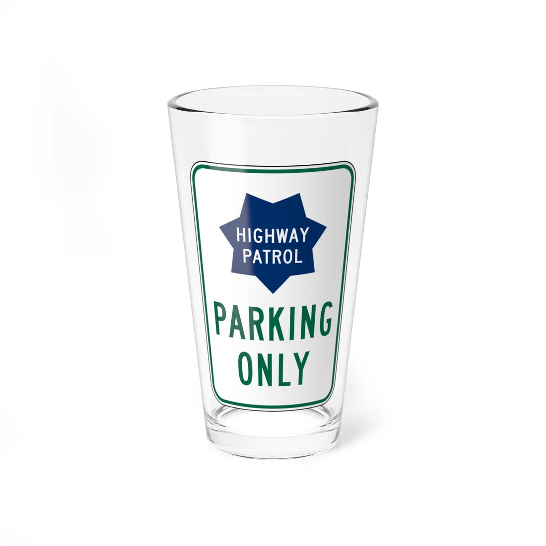 MUTCD-CA S34 (California) (Road Sign) Pint Glass 16oz 16oz - Go Mug Yourself