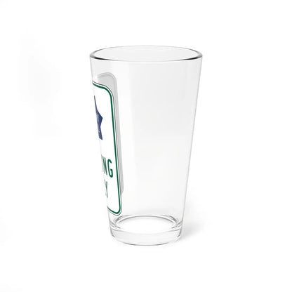 MUTCD-CA S34 (California) (Road Sign) Pint Glass 16oz - Go Mug Yourself
