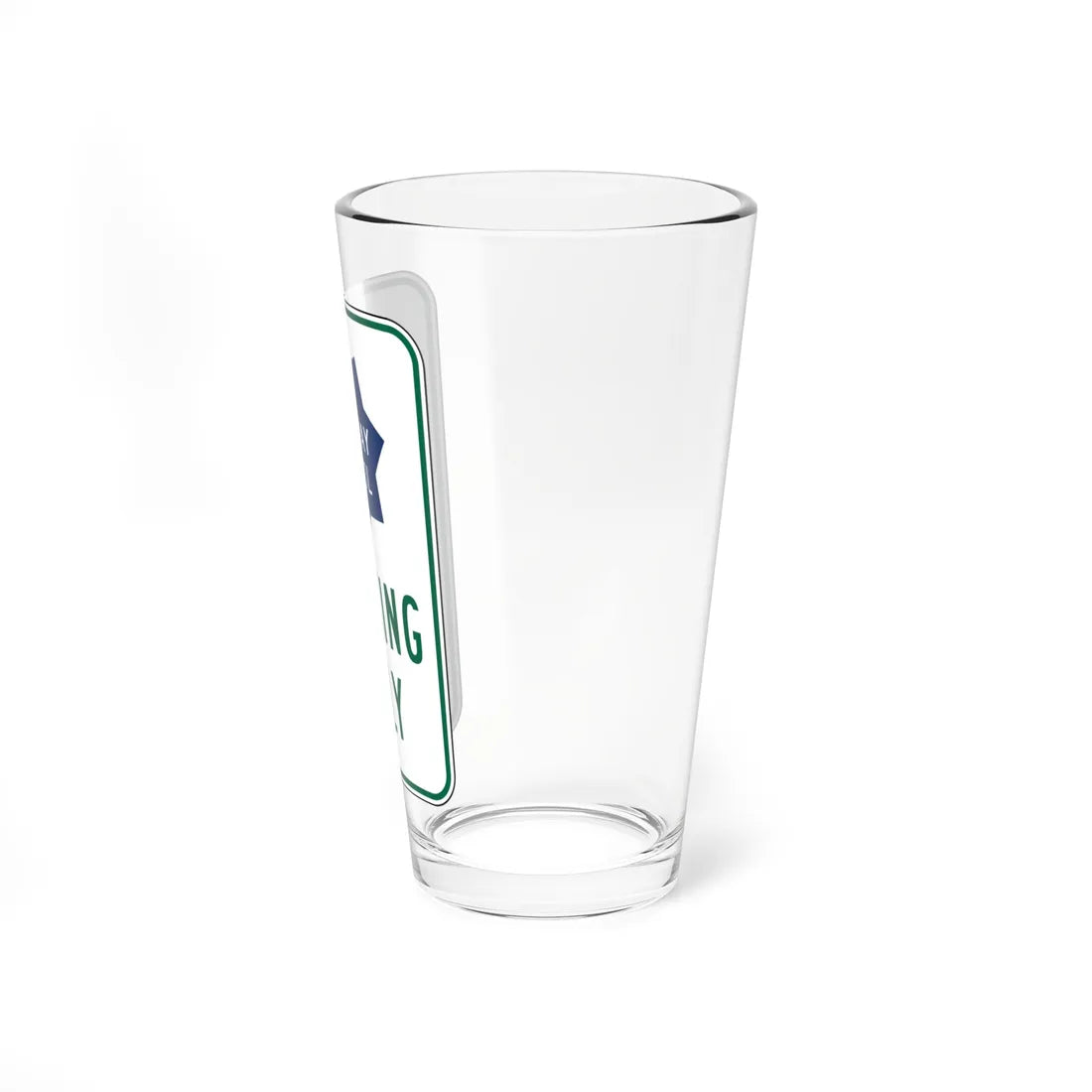 MUTCD-CA S34 (California) (Road Sign) Pint Glass 16oz - Go Mug Yourself
