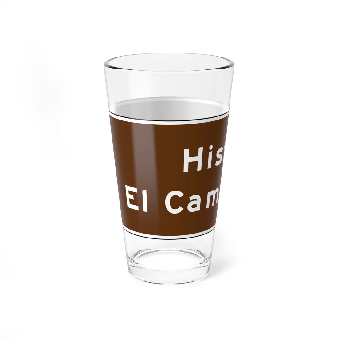 MUTCD-CA SG2A (California) (Road Sign) Pint Glass 16oz - Go Mug Yourself
