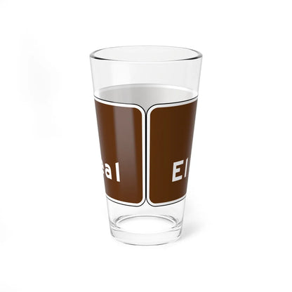 MUTCD-CA SG2A (California) (Road Sign) Pint Glass 16oz - Go Mug Yourself