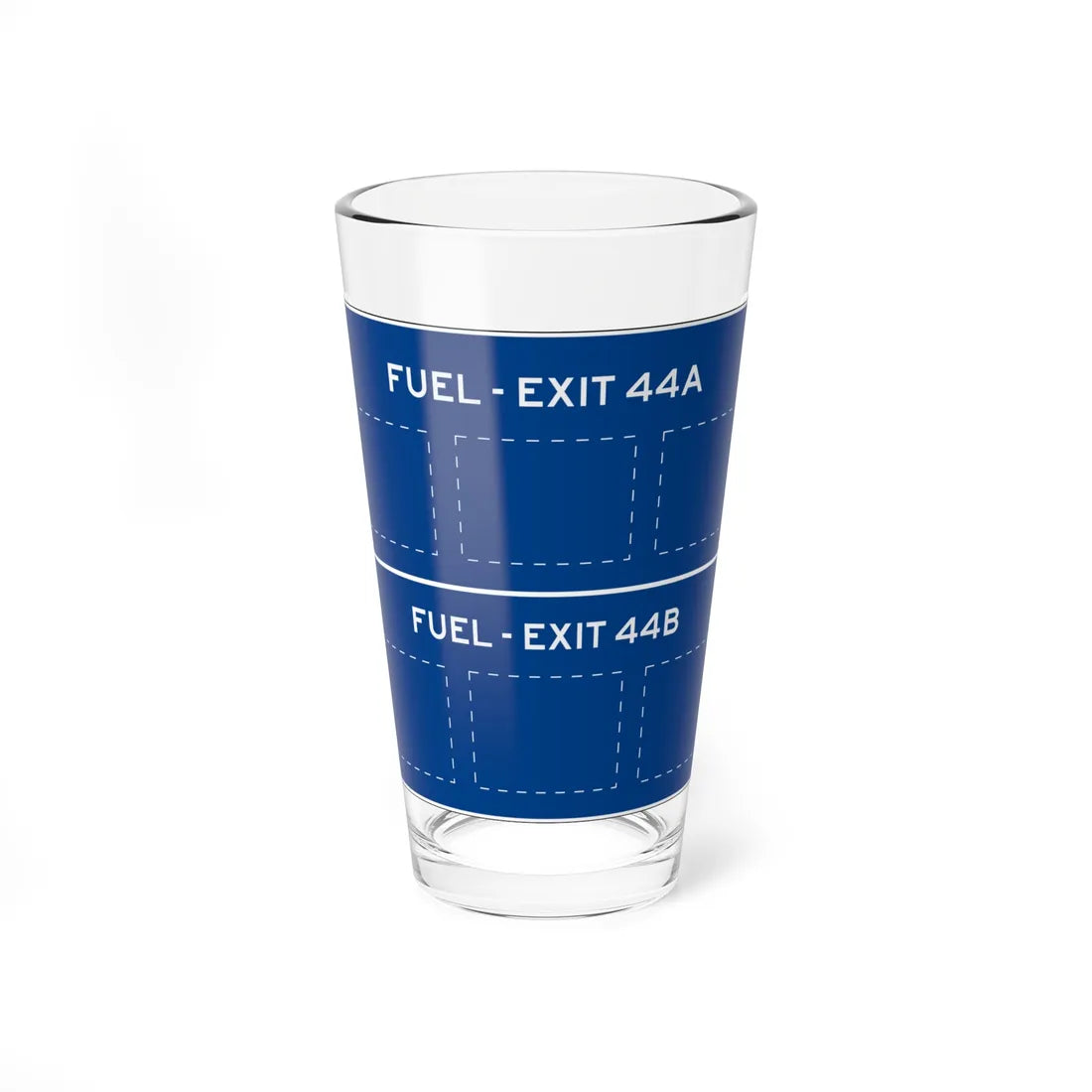 MUTCD-CA SG42-3 (California) (Road Sign) Pint Glass 16oz 16oz - Go Mug Yourself