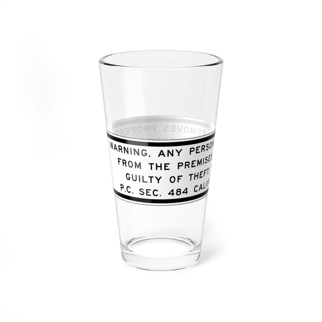 MUTCD-CA SR13-1 (California) (Road Sign) Pint Glass 16oz - Go Mug Yourself