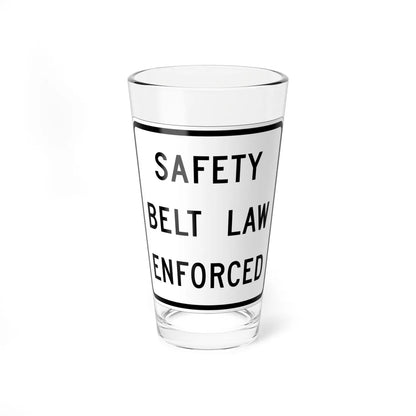 MUTCD-CA SR15A (California) (Road Sign) Pint Glass 16oz 16oz - Go Mug Yourself