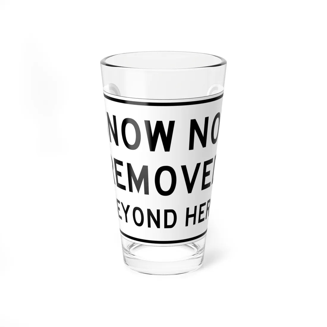 MUTCD-CA SR20-1 (California) (Road Sign) Pint Glass 16oz 16oz - Go Mug Yourself