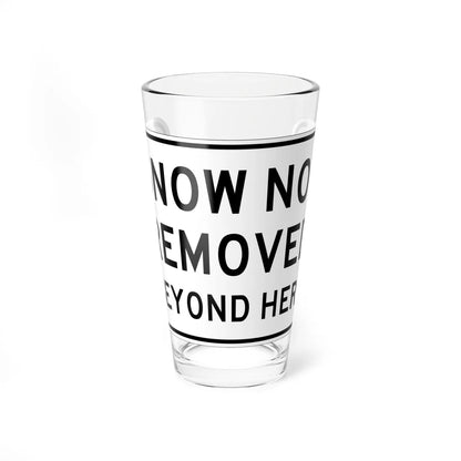 MUTCD-CA SR20-1 (California) (Road Sign) Pint Glass 16oz 16oz - Go Mug Yourself