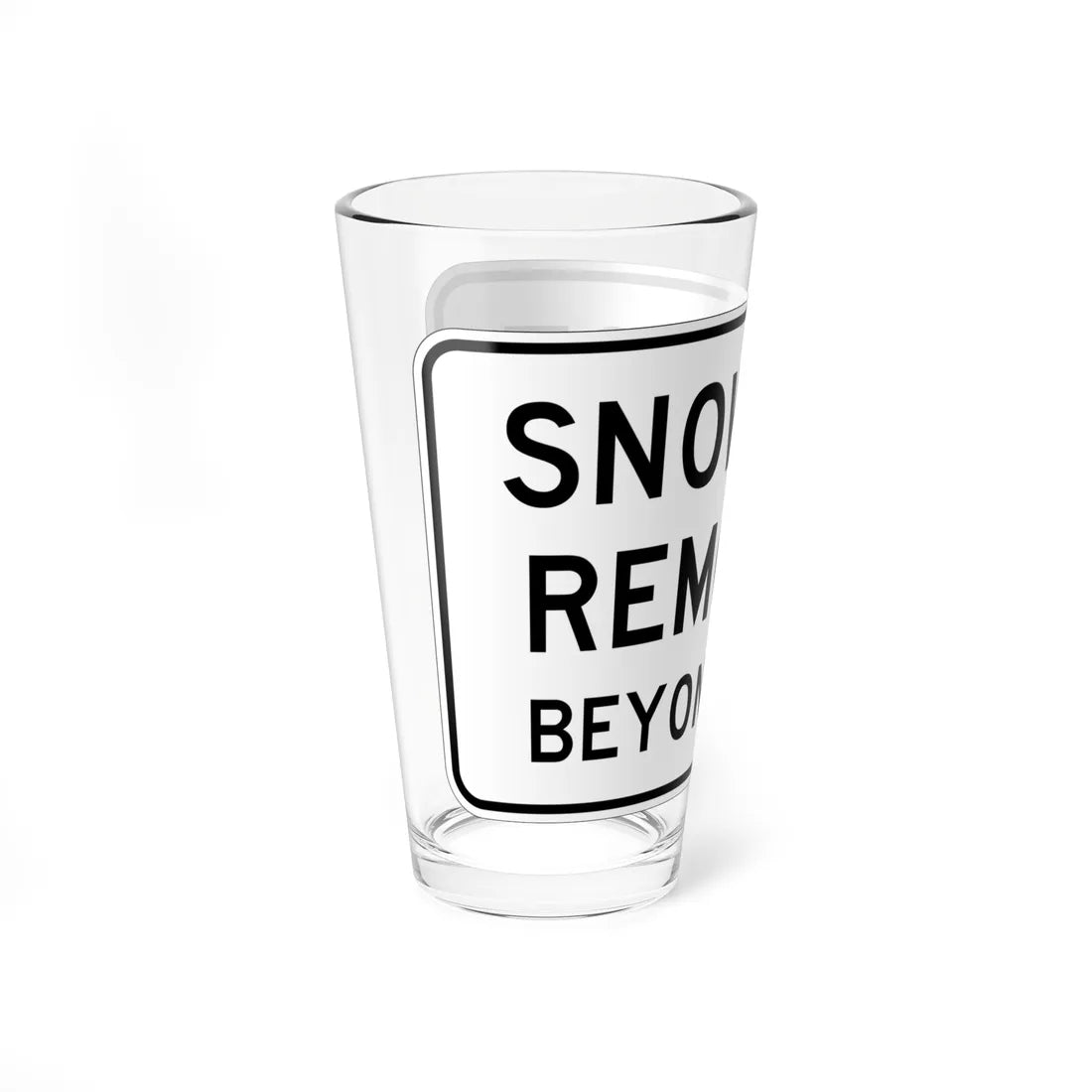 MUTCD-CA SR20-1 (California) (Road Sign) Pint Glass 16oz - Go Mug Yourself