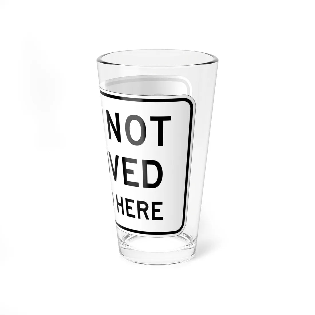 MUTCD-CA SR20-1 (California) (Road Sign) Pint Glass 16oz - Go Mug Yourself