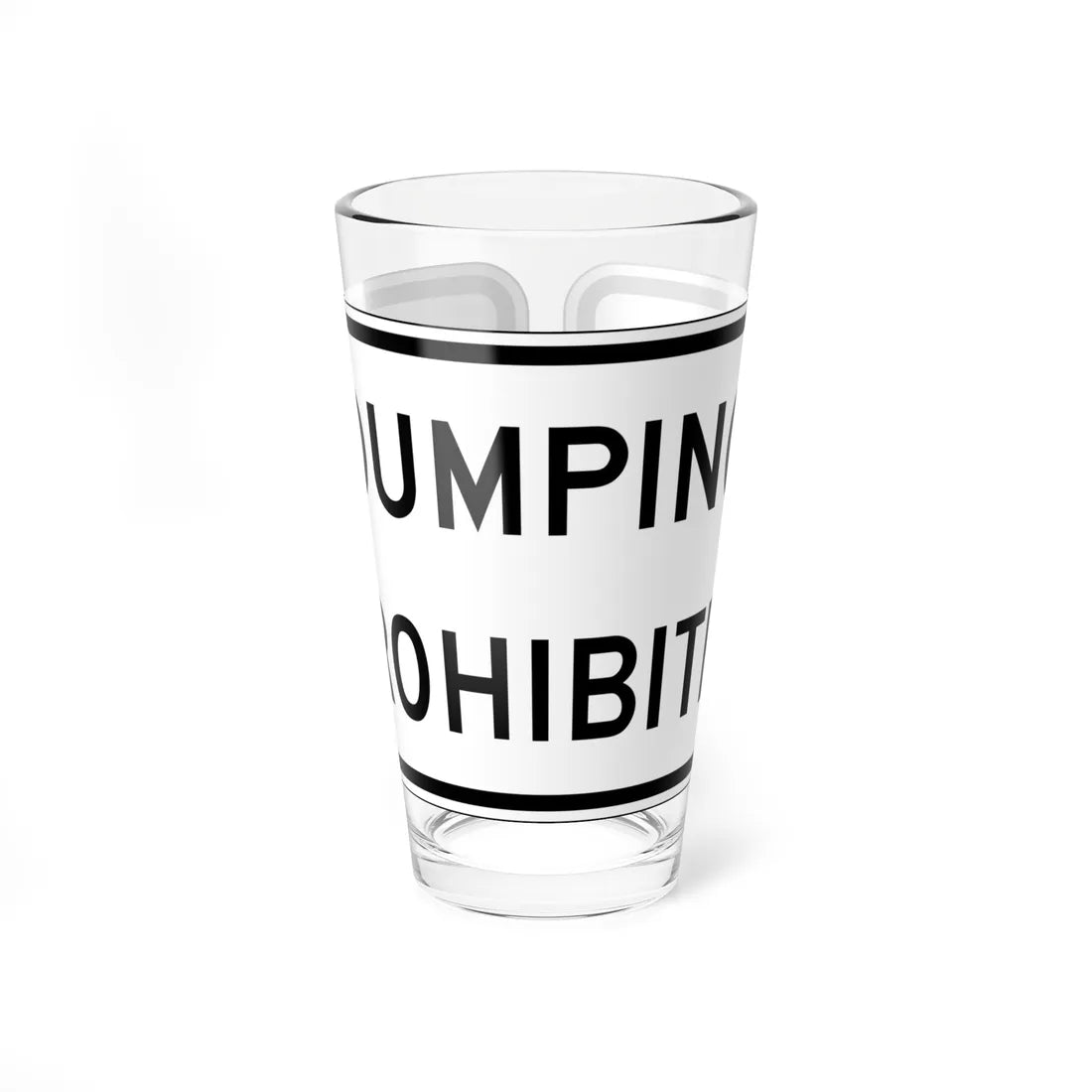 MUTCD-CA SR22-1 (California) (Road Sign) Pint Glass 16oz 16oz - Go Mug Yourself