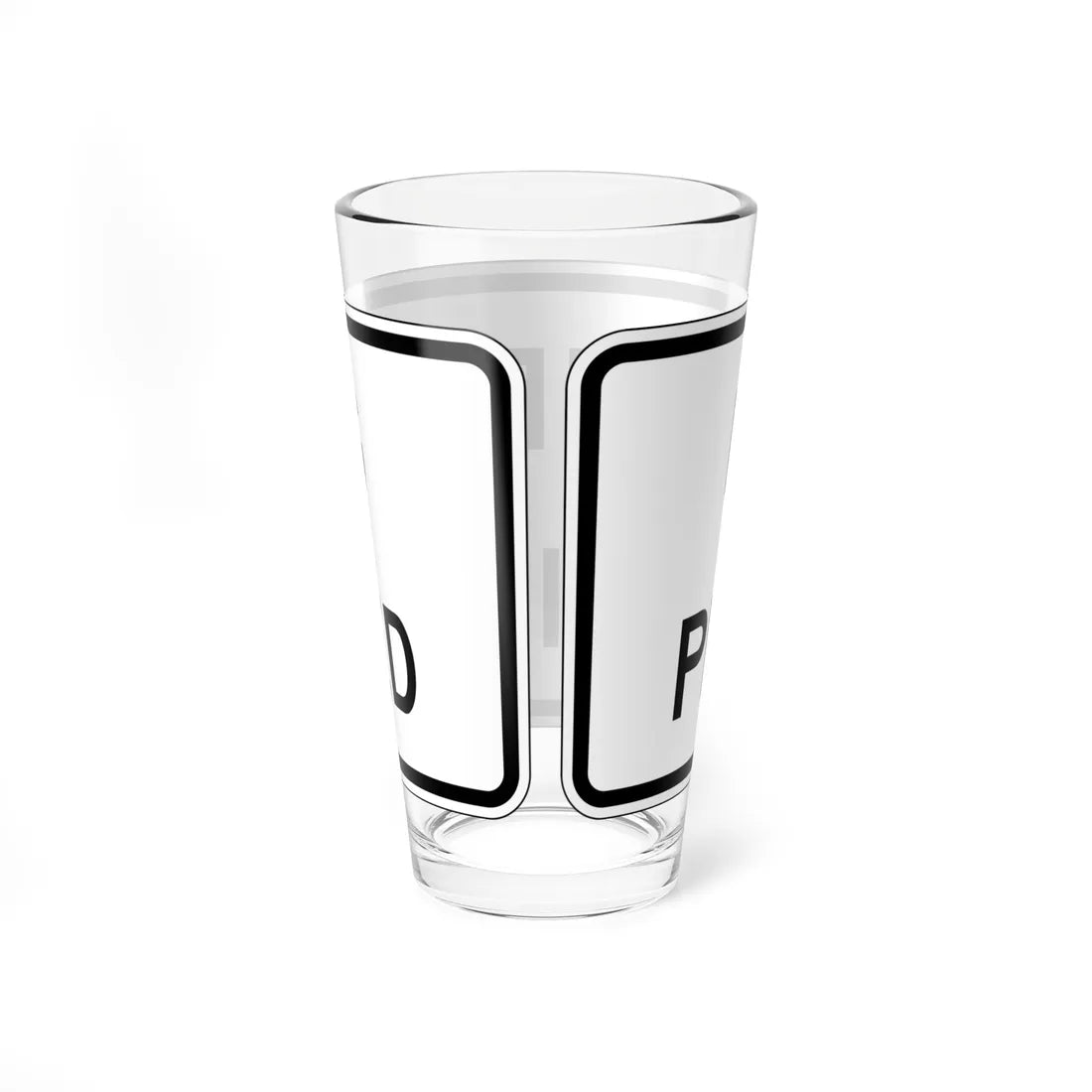 MUTCD-CA SR22-1 (California) (Road Sign) Pint Glass 16oz - Go Mug Yourself