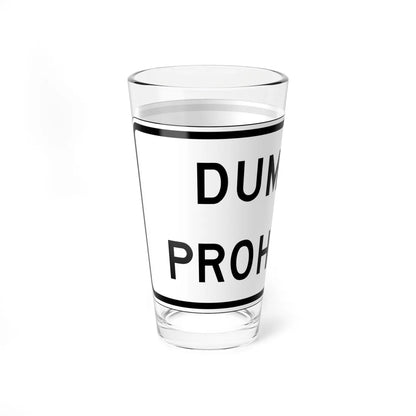 MUTCD-CA SR22-1 (California) (Road Sign) Pint Glass 16oz - Go Mug Yourself