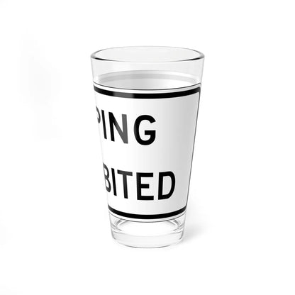MUTCD-CA SR22-1 (California) (Road Sign) Pint Glass 16oz - Go Mug Yourself