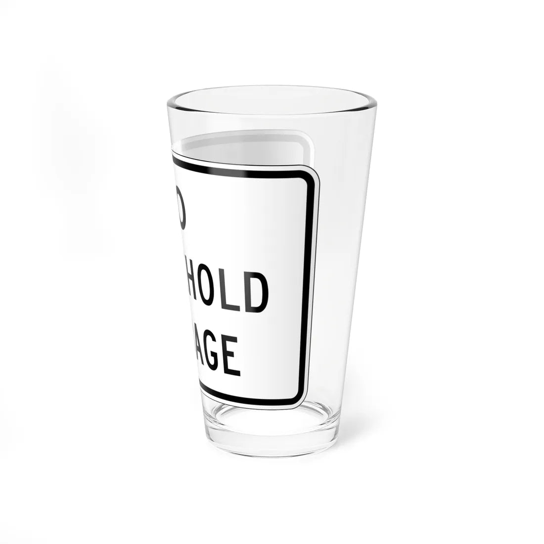 MUTCD-CA SR23-1 (California) (Road Sign) Pint Glass 16oz - Go Mug Yourself