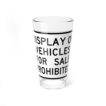 MUTCD-CA SR26 (California) (Road Sign) Pint Glass 16oz 16oz - Go Mug Yourself