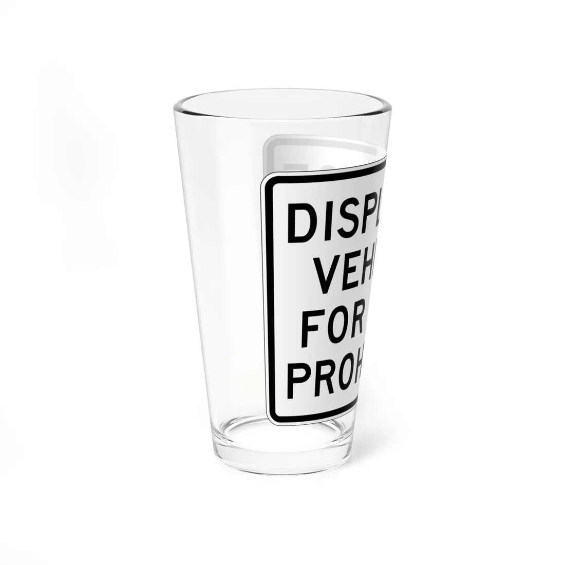 MUTCD-CA SR26 (California) (Road Sign) Pint Glass 16oz - Go Mug Yourself
