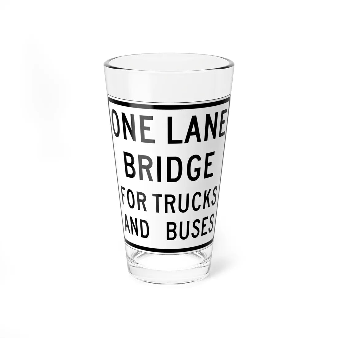 MUTCD-CA SR27-1 (California) (Road Sign) Pint Glass 16oz 16oz - Go Mug Yourself