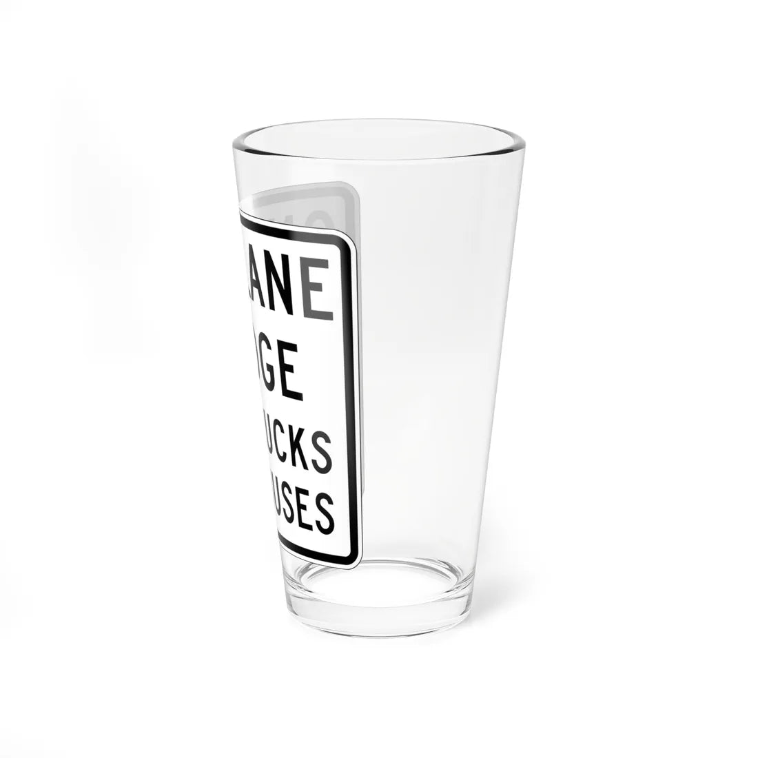 MUTCD-CA SR27-1 (California) (Road Sign) Pint Glass 16oz - Go Mug Yourself