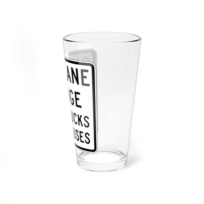MUTCD-CA SR27-1 (California) (Road Sign) Pint Glass 16oz - Go Mug Yourself