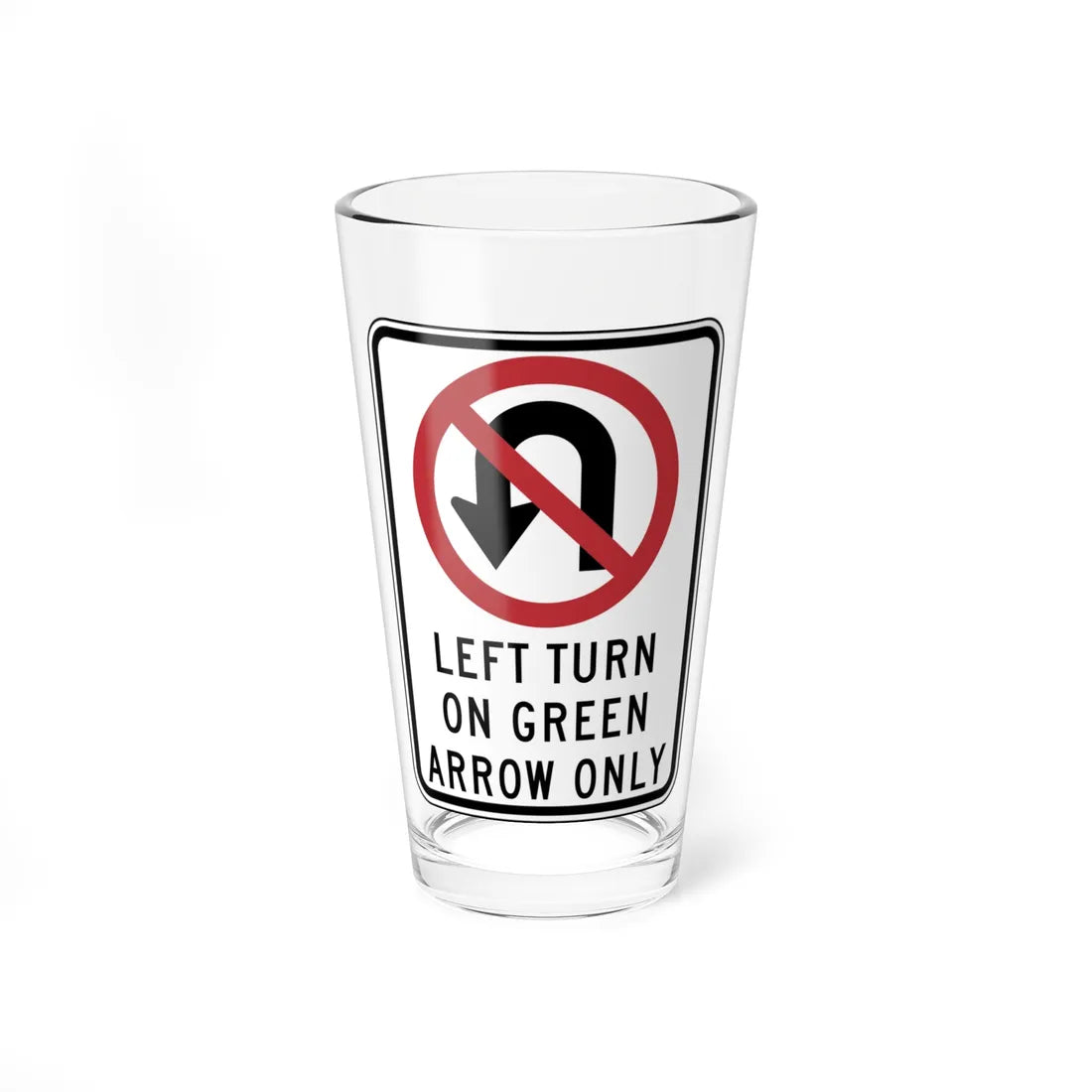 MUTCD-CA SR39A (California) (Road Sign) Pint Glass 16oz 16oz - Go Mug Yourself