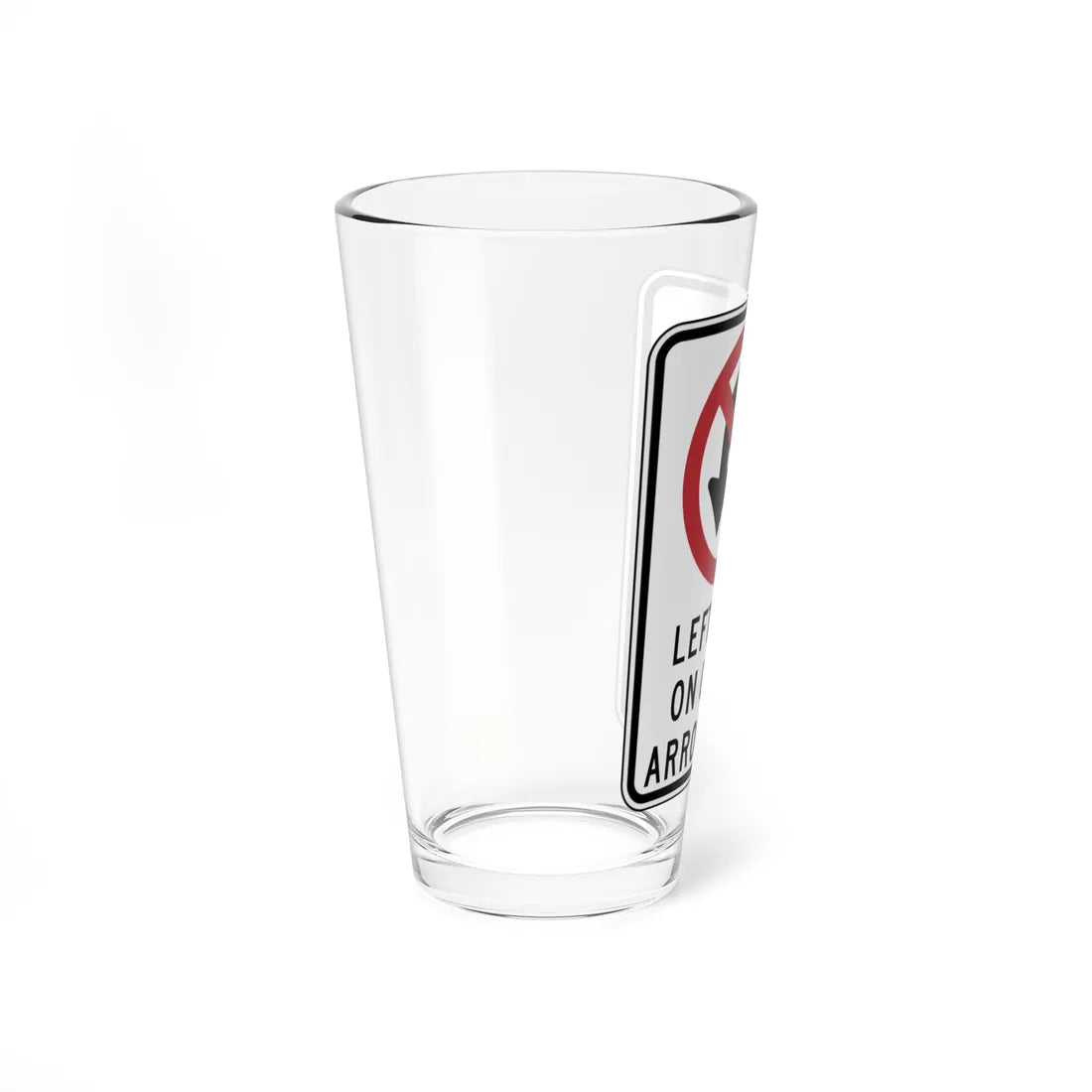 MUTCD-CA SR39A (California) (Road Sign) Pint Glass 16oz - Go Mug Yourself