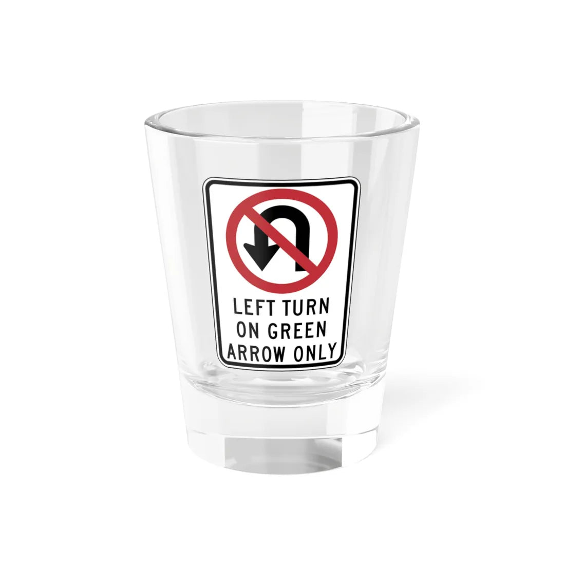 MUTCD-CA SR39A (California) (Road Sign) Shot Glass 1.5oz 1.5oz - Go Mug Yourself