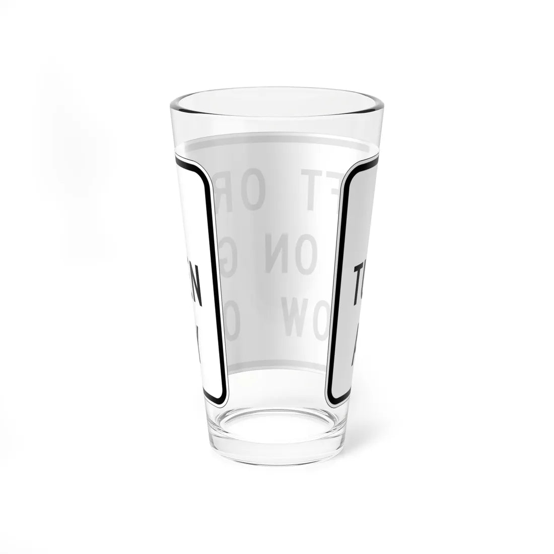 MUTCD-CA SR39AU (California) (Road Sign) Pint Glass 16oz - Go Mug Yourself