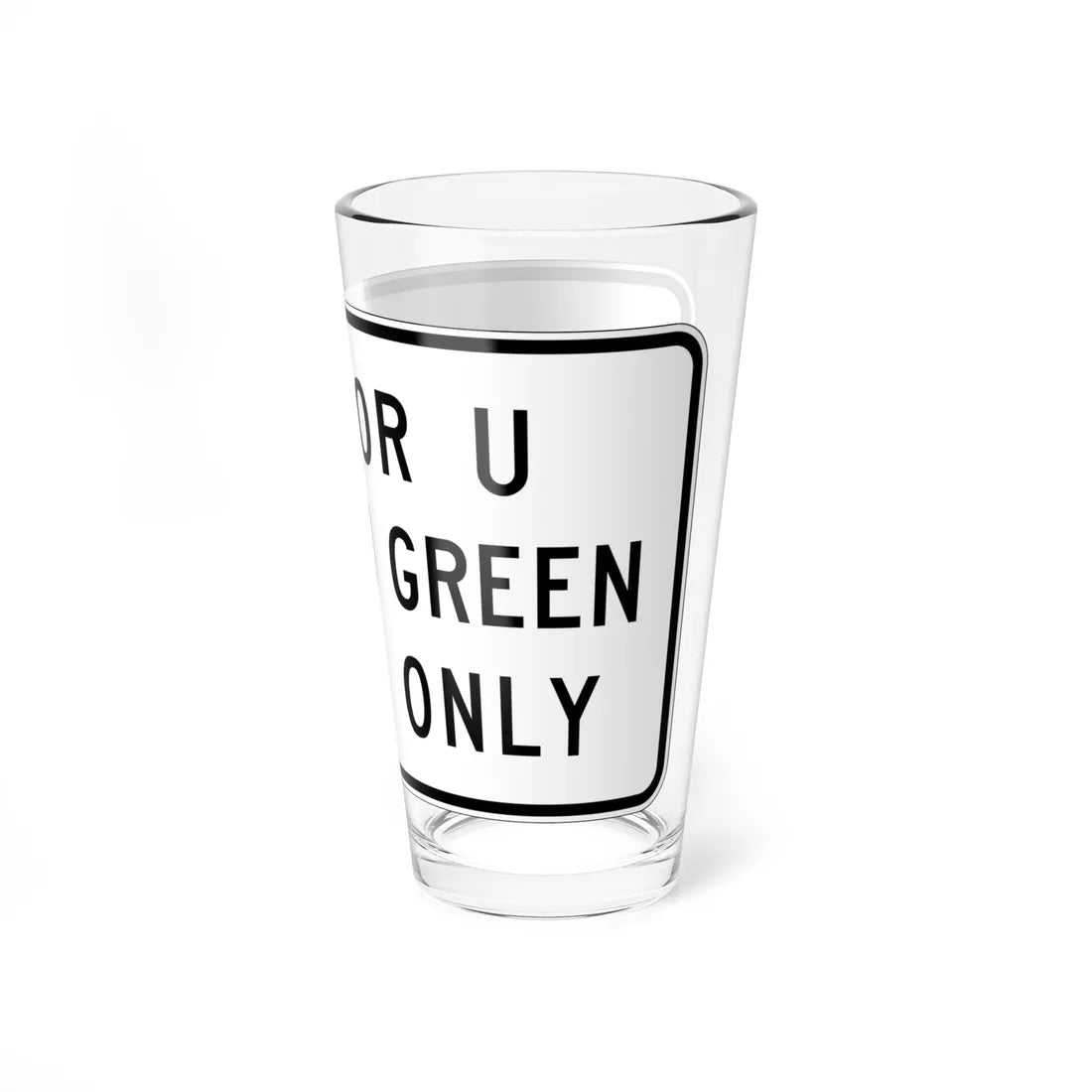 MUTCD-CA SR39AU (California) (Road Sign) Pint Glass 16oz - Go Mug Yourself