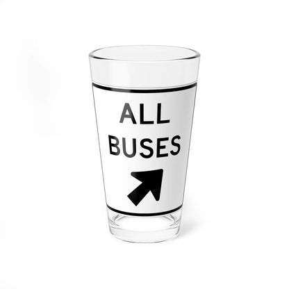 MUTCD-CA SR42 (California) (Road Sign) Pint Glass 16oz 16oz - Go Mug Yourself