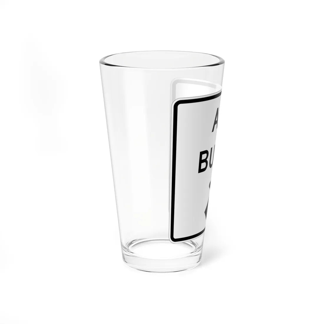 MUTCD-CA SR42 (California) (Road Sign) Pint Glass 16oz - Go Mug Yourself