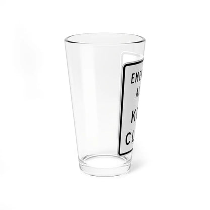 MUTCD-CA SR46 (California) (Road Sign) Pint Glass 16oz - Go Mug Yourself